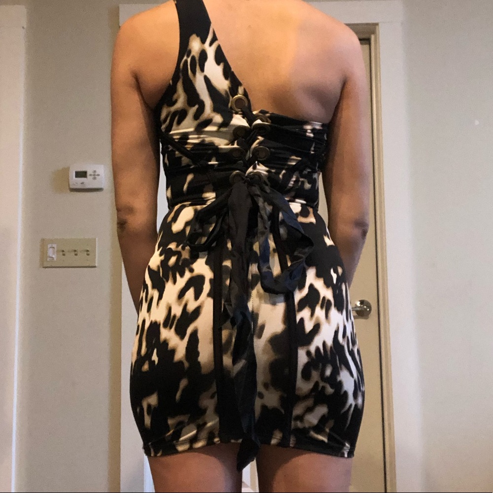 One Shoulder Mini Dress - Picture 3 of 5